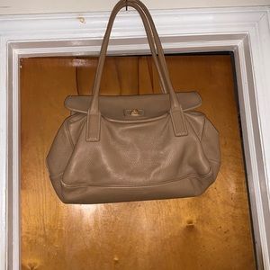 DESIGNER BROWN CARLO PAZOLINI ITALIAN HANDBAG PREOWNED.